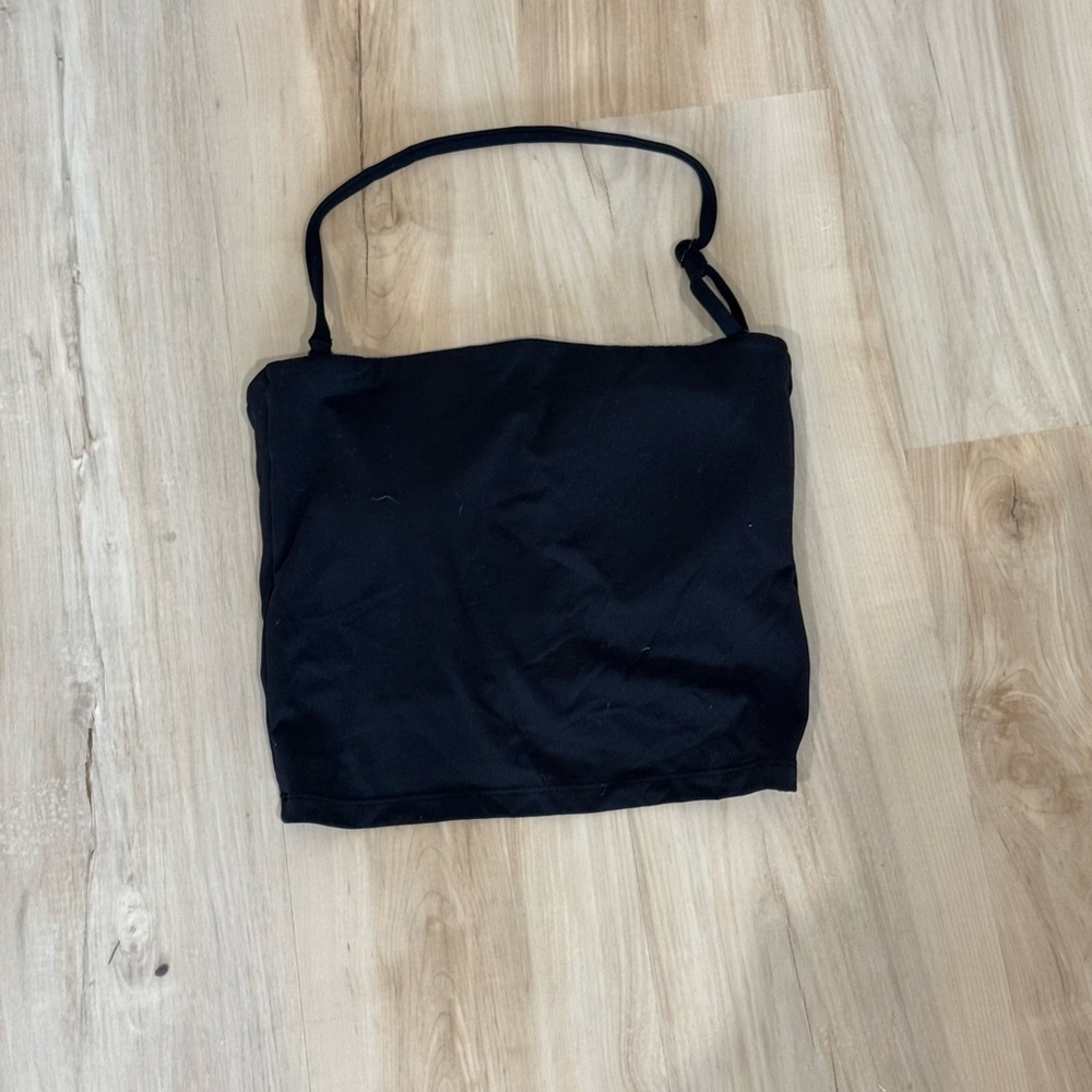 BuffBunny Black Strapless Tube Top with Removable Strap